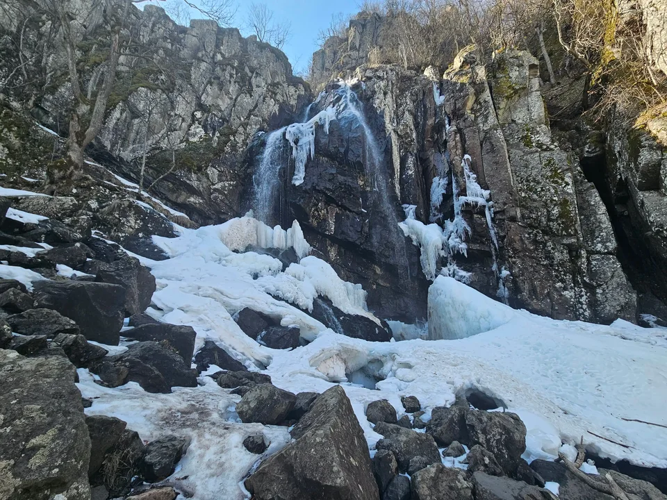 Icy waterfall