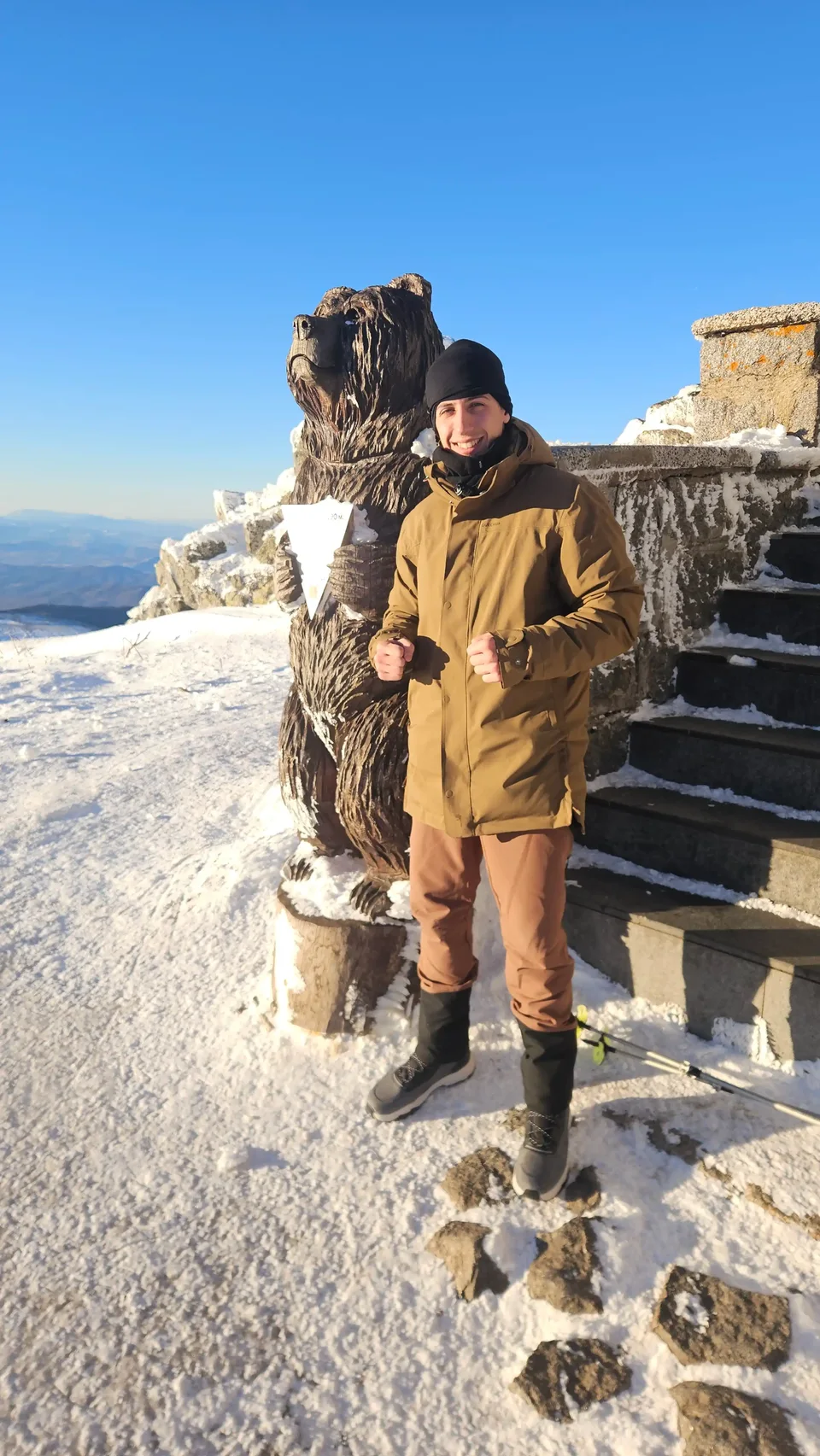 On the top