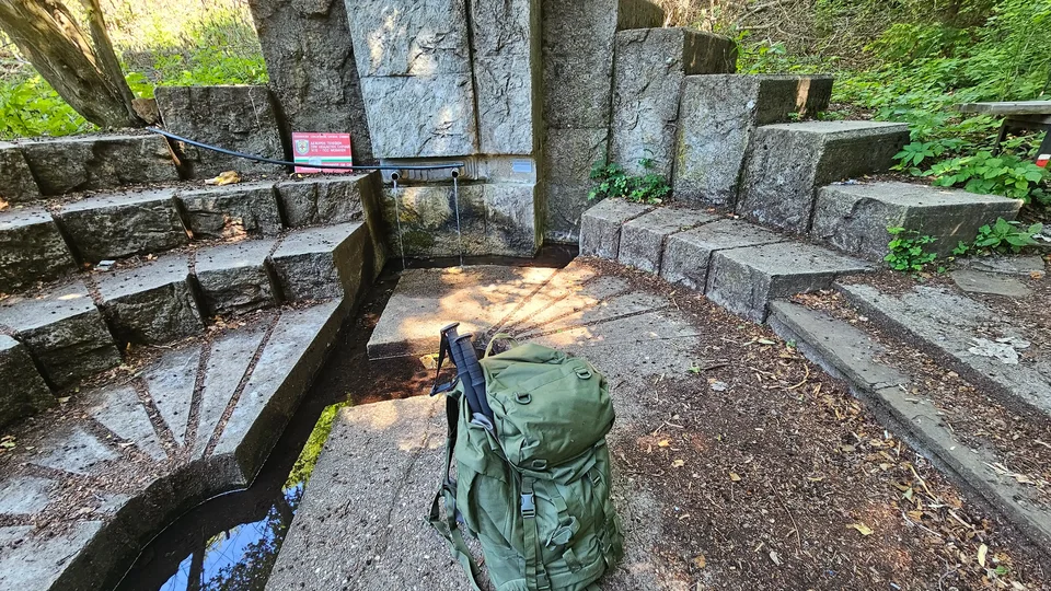 Backpack on top