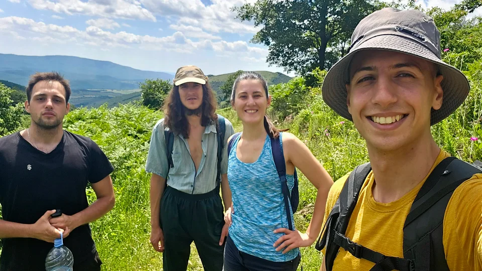 A photograph with friends