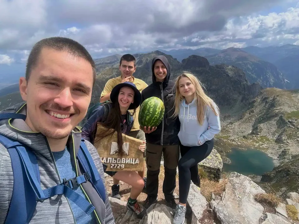Us on the peak