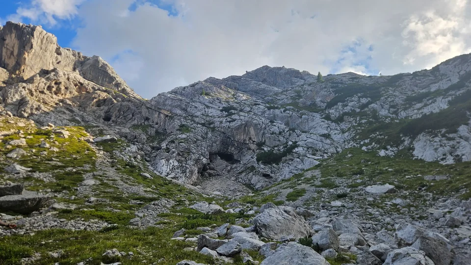 Beneath the peak