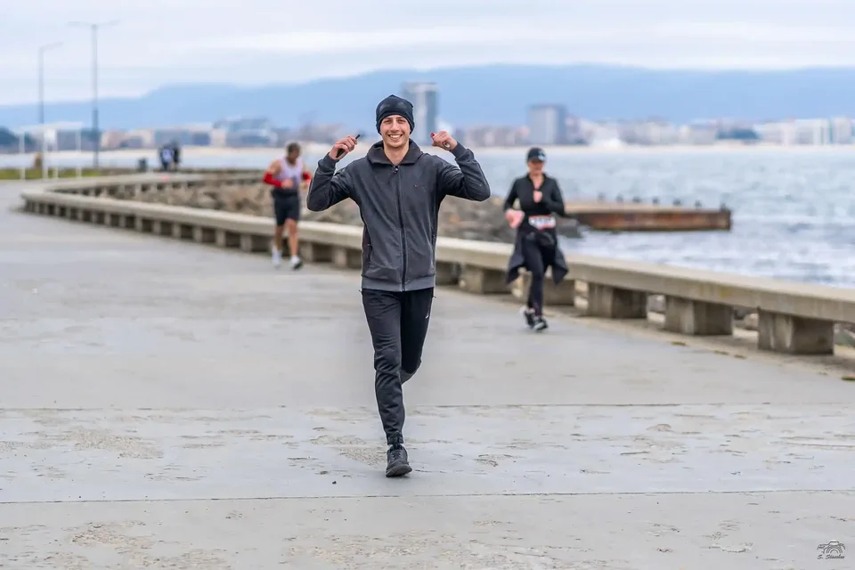 Me running