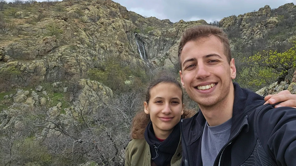 My sister and me